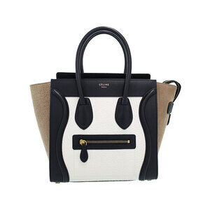 Celine Shopper Tote Luggage Logo Handbag